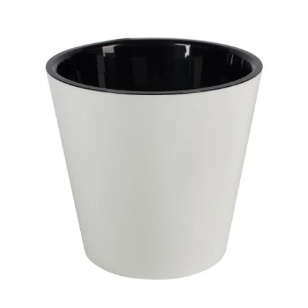Горшок для цветов 1л 12,5см пластик London белый (12)