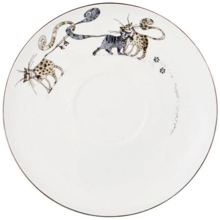 Чайный набор 4пр фарфор КОТИКИ на 2 персоны 300мл (12)