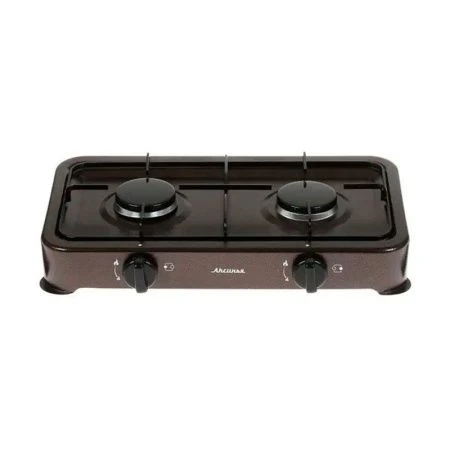 Плитка газовая металл АКСИНЬЯ КС-106 двухконфорочная, коричневый (4)