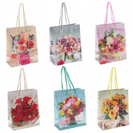 яяяПакет бумажный 15*12*6см 6 в. (12)