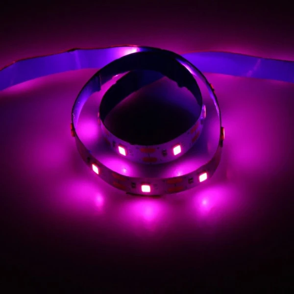 Фитолента светодиодная мультиспектральня 0,5м,5В,SMD5050, IP20,3,5Вт,60 LED/м, USB Luazon (100)