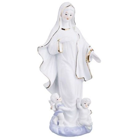 яяяСтатуэтка Дева Мария с ангелочком фарфор (12)