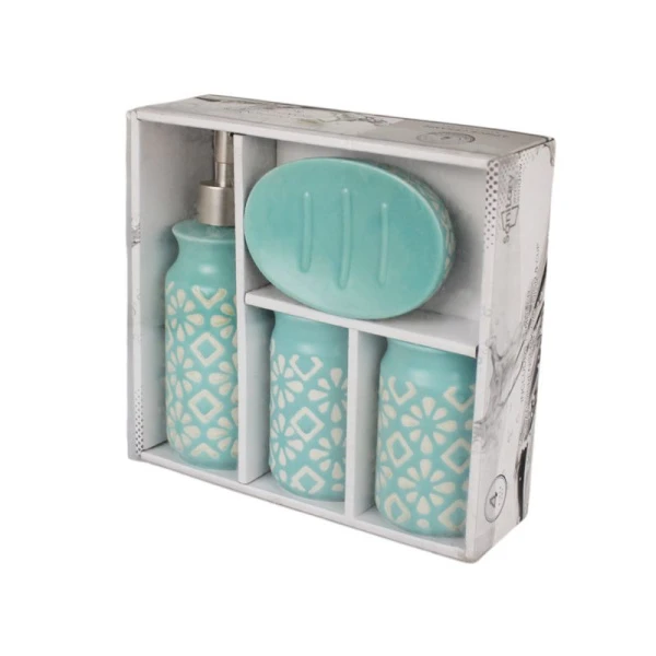 Набор для ванной комнаты керамика 4пр JC-10749 (24)