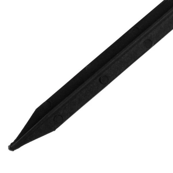 Светильник садовый на солнечной батарее пластик 36*7см Цилиндр скошенный 1LED тёплый белый свет (24)