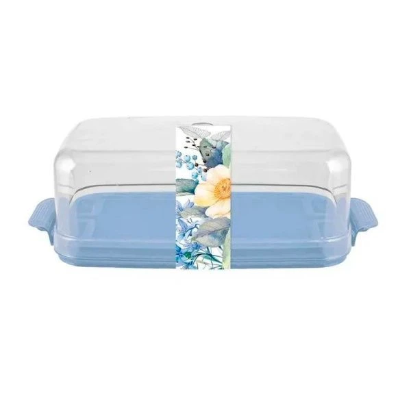 Масленка 17,5*8,3*5,7см пластик ЦВЕТУЩИЙ САД (42)