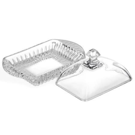 Масленка 17,5*10,5см h9см стекло Muza Crystal (24)