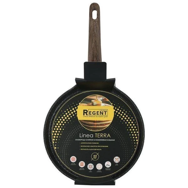Сковорода блинная 22см h4,3см алюминий АП Terra индукция (6)