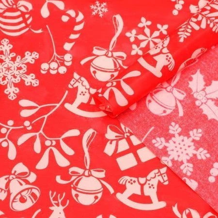 Бумага упаковочная новогодняя тишью (набор 20шт.) 50*70см С новым годом! (1) Бумага упаковочная новогодняя тишью (набор 20шт.) 50*70см С новым годом! (1)