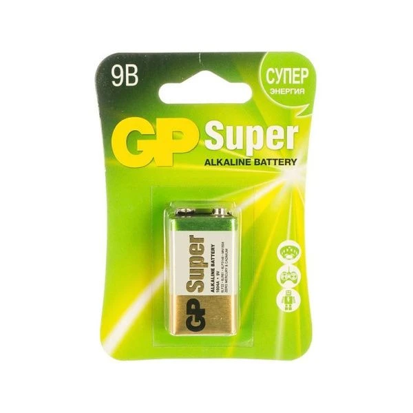 Батарейка GP Super Alkaline 6LR61 1604A-5CR1 (20/100)