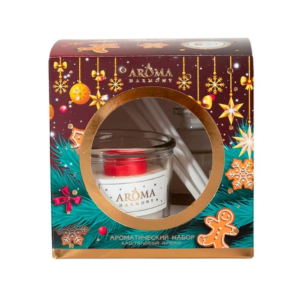 Аромадиффузор 30мл+свеча 60гр Aroma Harmony НГ Каштановый пудинг АН4049 (6) Аромадиффузор 30мл+свеча 60гр Aroma Harmony НГ Каштановый пудинг АН4049 (6)