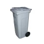 Бак для мусора 120л 48*55*100см пластик Profi серый на колесах (1)
