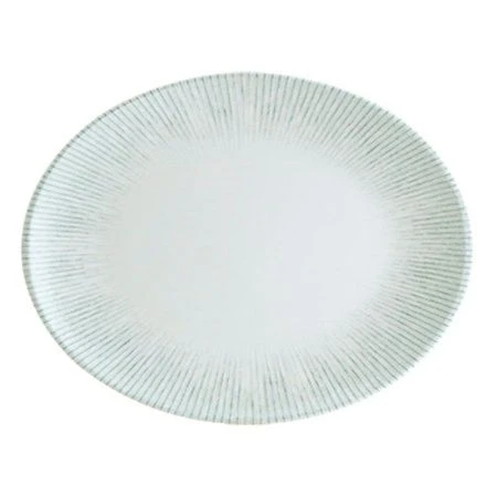 Блюдо 36*28см фарфор ИРИС СЕРЫЙ овальное IRSMOV36OV (6)