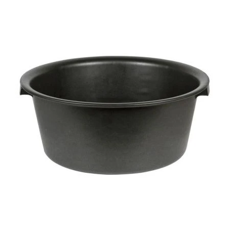 Таз 12л пластик чёрный 2 сорт круглый (10)