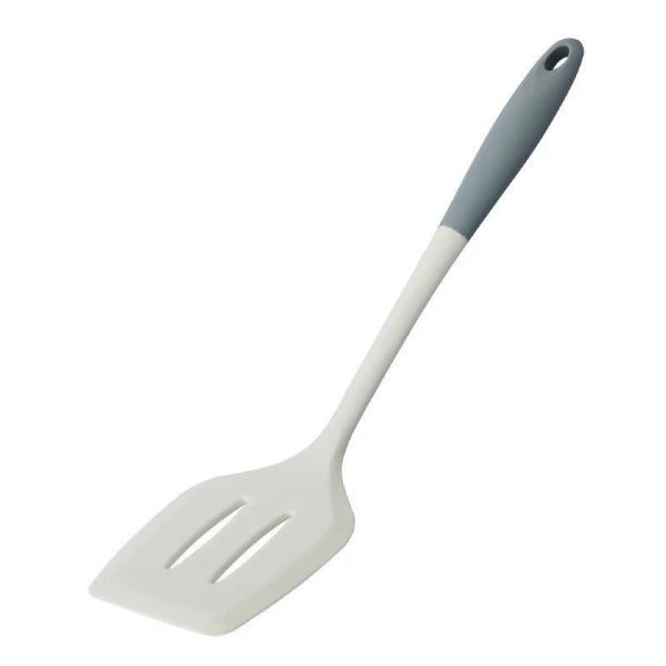 Лопатка кулинарная с прорезями 28,3*7см силикон Silicone 61-204 (144)