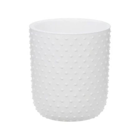 Кашпо 1,5л 155мм пластик БАБЛ со вставкой белый (8)