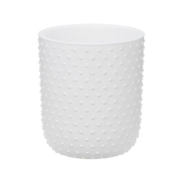 Кашпо 1,5л 155мм пластик БАБЛ со вставкой белый (8)