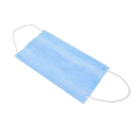 Маска для лица одноразовая нетканый термосклееный материал 3-х слойная (50/3000/2500)