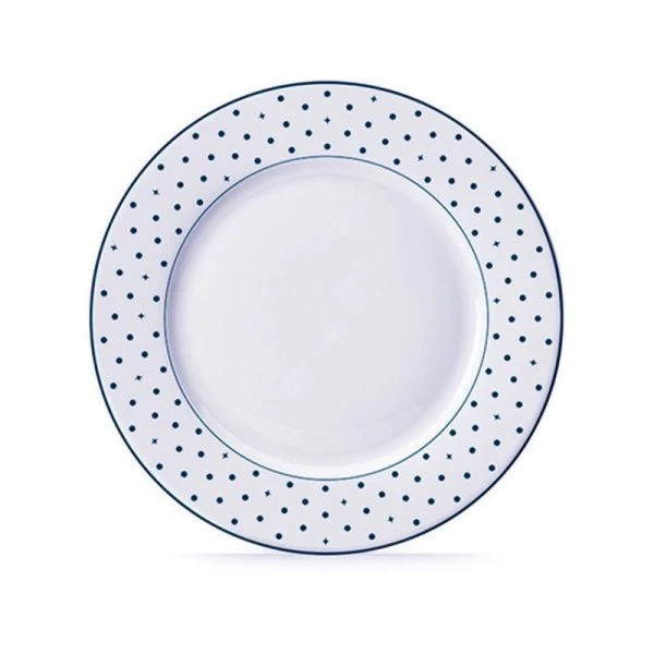 Тарелка мелкая 23см фарфор Teatro синий обеденная TET-32-B