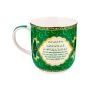 Кружка 400мл фарфор СУРА зеленая (36)