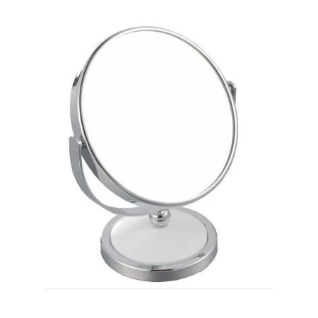 Зеркало двухстороннее на ножке 12,5см с увеличением 200% металл хром BEAUTY (12)