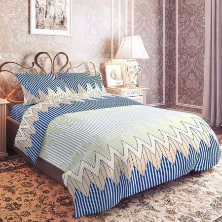 КПБ семейный бязь 100%хлопок Люкс Butterfly (пр.215*240, под.145*215*2, нав.70*70*2) рис. 7931/2