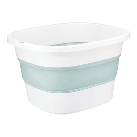 Таз 18л 400*360*85мм пластик ФЛЕКС Морская волна складной квадратный (5)