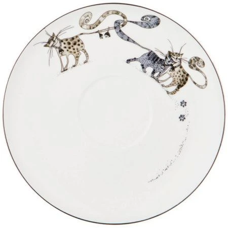 Чайный набор 2пр фарфор КОТИКИ на 1 персону 450мл (24)