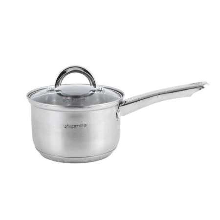 Набор посуды 8пр (ковш 1,8л, кастрюли 2,5/3,8л/5,8л) нерж.сталь стекл.крышки полые ручки арт. 5632S (2) Набор посуды 8пр (ковш 1,8л, кастрюли 2,5/3,8л/5,8л) нерж.сталь стекл.крышки полые ручки арт. 5632S (2)