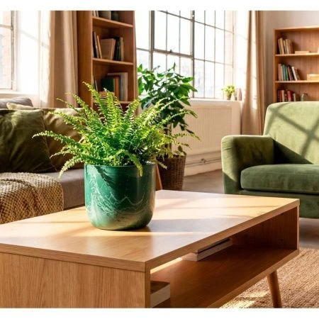 Кашпо 3,7л d220мм пластик МИКРИТ со вставкой серый слайн (8)