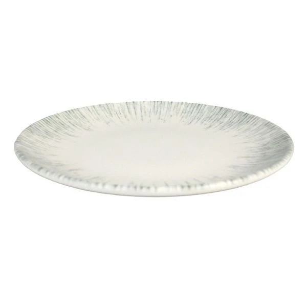 Тарелка мелкая 21см фарфор ИРИС СЕРЫЙ десертная IRSGRM21DZ (12)