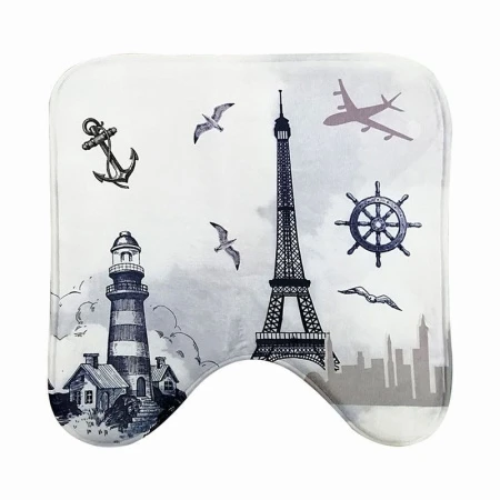 Коврик для туалета полиэстер ЯКОРЬ JC-10722 (48)