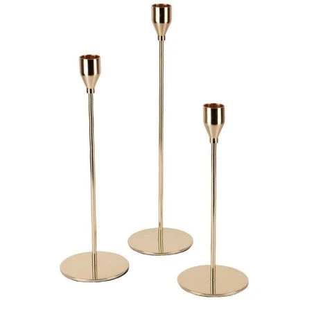 Подсвечник набор 3шт 32,5/27,5/22,5см металл инд.уп. (30)