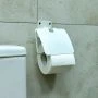 Держатель для туалетной бумаги 13,5*13,5*4,5см металл с крышкой Хром DA34-307 (12)