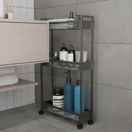 Этажерка 44,6*13*79,2см металл ВИШЕРА 13 графит