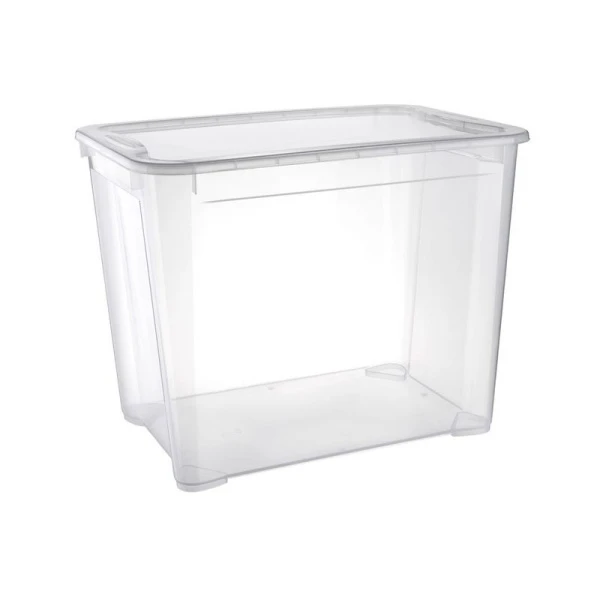 Ящик универсальный 70л 555*390*435мм пластик КРИСТАЛЛ XL бесцветный (5)