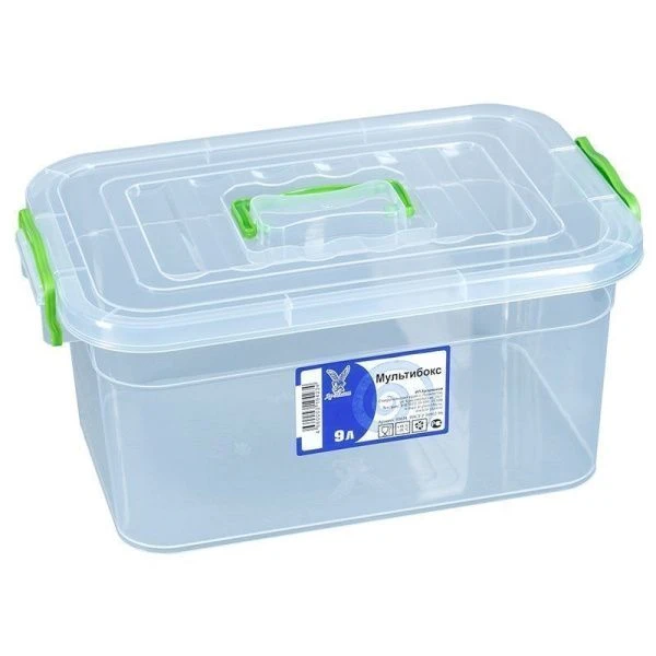 Контейнер пищевой 9л 35,5*23*16см пластик МУЛЬТИБОКС прозрачный (20)