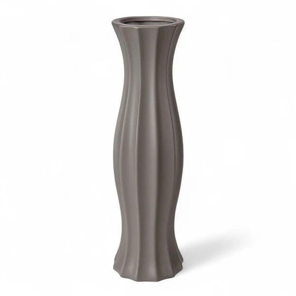 Ваза для сухоцветов 60см керамика серая JC-15991 (8)