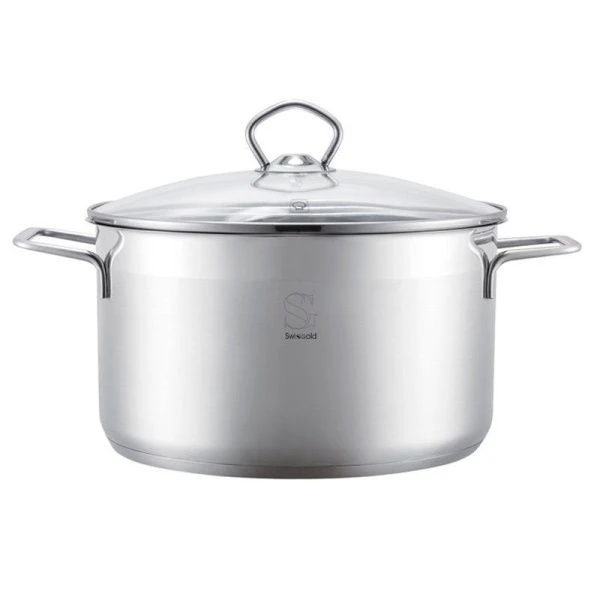 Кастрюля 2,6л нерж.сталь DOLORES со стекл.крышкой 18см h10,5смSG-18091 (8)