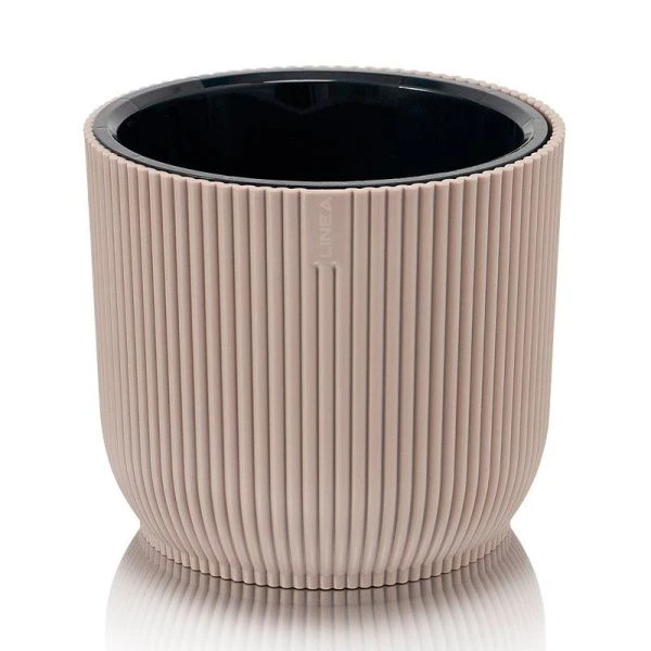 Кашпо 4,6л пластик Linea темно-бежевый (18)