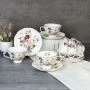 Чайный набор 12пр фарфор Gray на 6 персон 250мл на ножке RS/2-FY230903 (8)