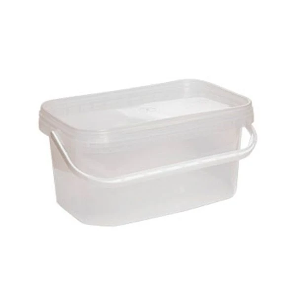 Ведро пищевое 20л пластик с герметичной крышкой прямоугольное 388*283*250мм (15)