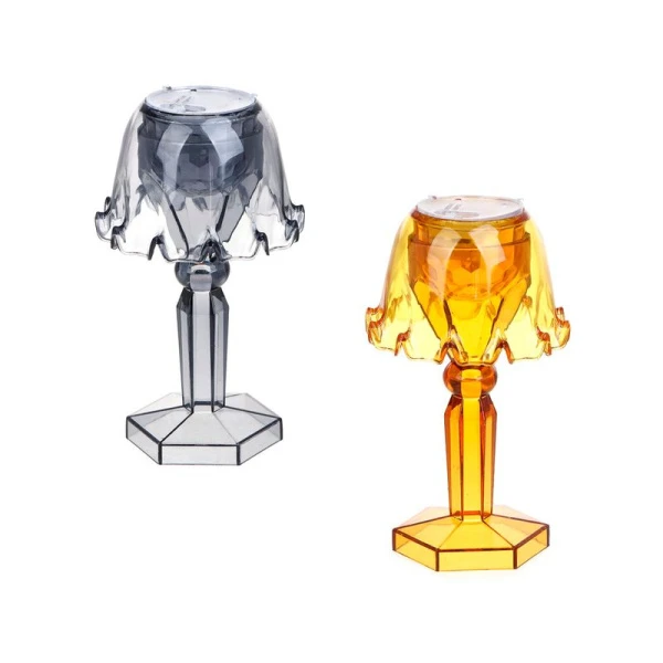 Светильник декоративный 11,5см пластик в виде лампы с LED подсветкой один режим (12)