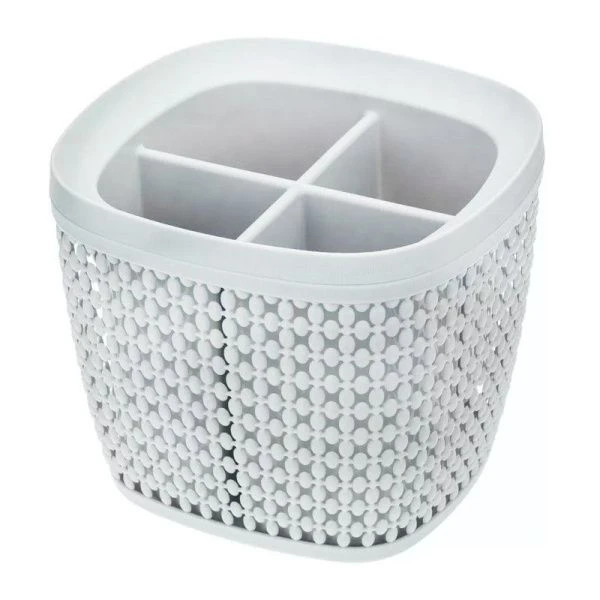 Сушилка для столовых приборов пластик ПИРУЛА белый (20)