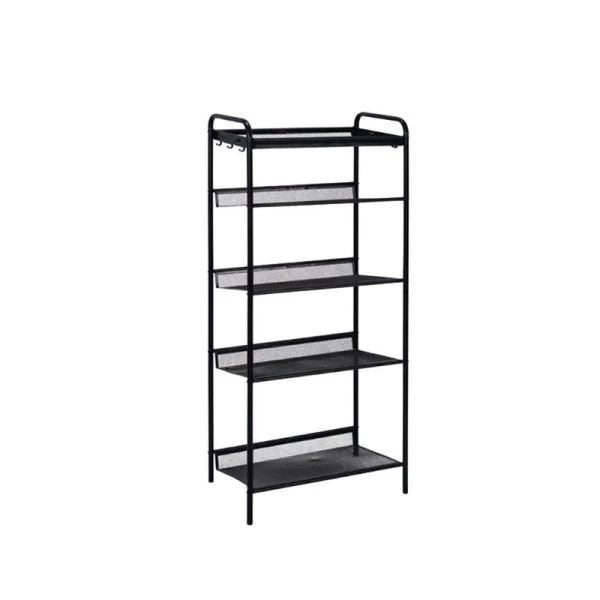 Полка для обуви 5 секций 45*27*106см металл ЖЕНЕВА 15 черная (1)