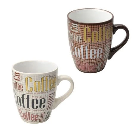 Кружка 390мл керамика бочка КОФЕ T455/lcof (12/48)