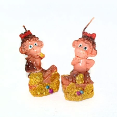 Свеча парафин Обезьянка L4,3 W3,2 H8см, 2 вида