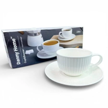 Чайный набор 12пр фарфор Forma White на 6 персон 220мл 385г подар.уп BW22-11/JC-1