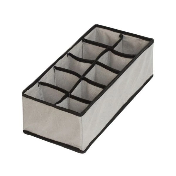 Органайзер для вещей 10 секций спанбонд Ордер Про 34*15*10см серый 301510