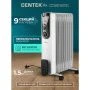 Обогреватель масляный Centek CT-6201 2000Вт 9 секций 20м, 3 режима, терморегулятор, защ.от перегрева