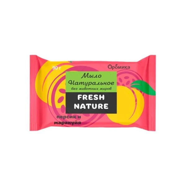 Мыло туалетное Аромика Fresh nature Персик и маракуйя 90г (24)
